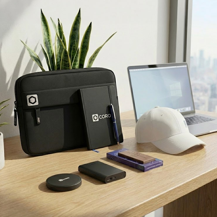 מתנה לעובד חדש, WORKSPACE KIT, ערכת משרד, מתנות טכנולוגיות לעובדים, גאדג'טים למשרד, שרוול למחשב נייד, סוללה ניידת ממותגת, משטח טעינה אלחוטי ממותג, מארז קליטה, חווית עובד, עבודה היברידית, מארז לעובדי הייטק, ציוד משרדי ממותג.